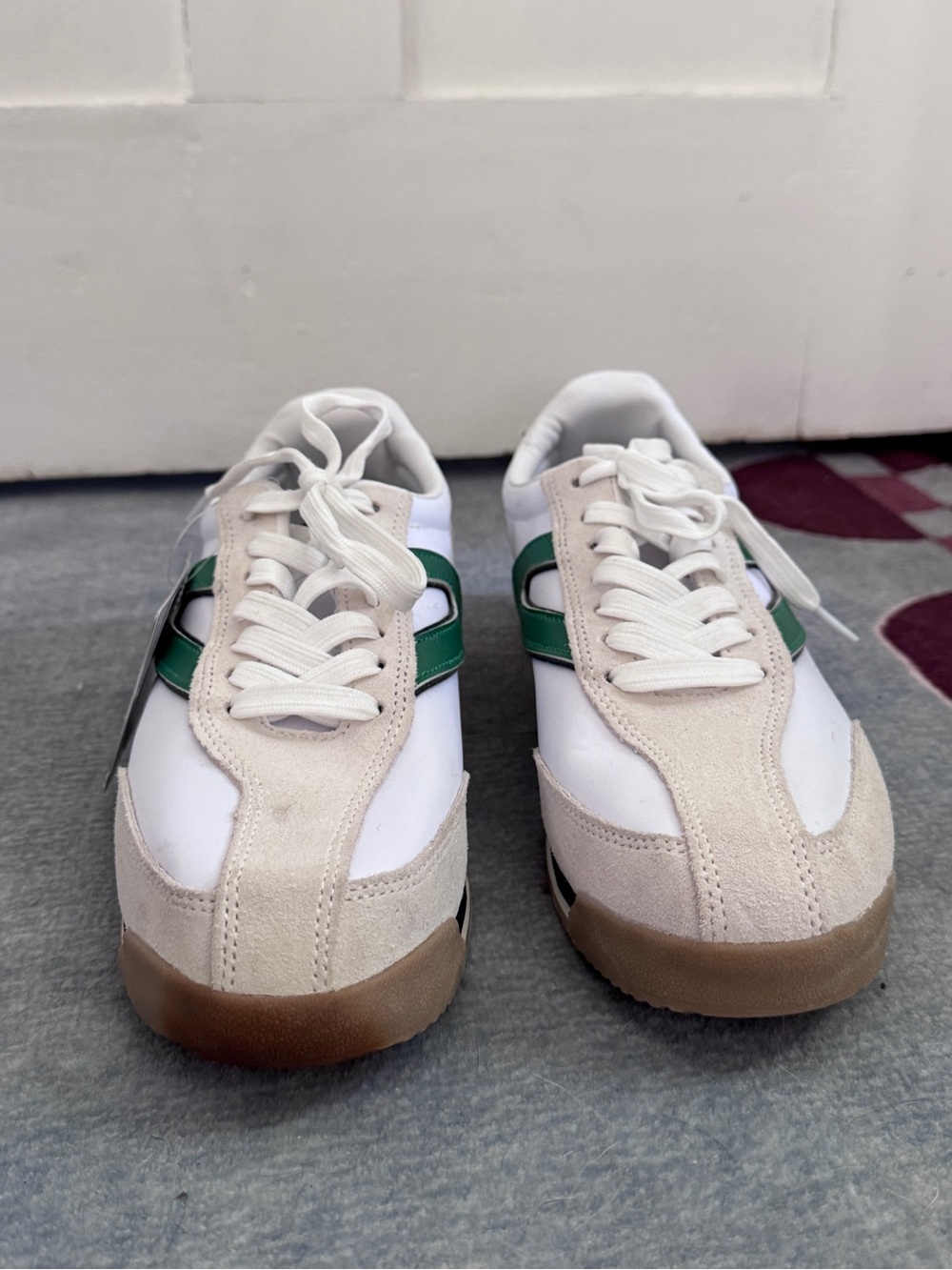 Tretorn Kristine Elite G White Green Retro Sneaker NWT Size 10 - Picture 5 of 14